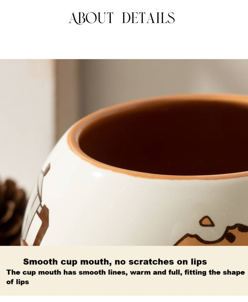 Tazza con fondo estraibile, tazza con fiore, regalo creativo per coppia, casa, con cucchiaio, latte, carino panda in ceramica, set di tazze da caffè e piattino_voghion.com