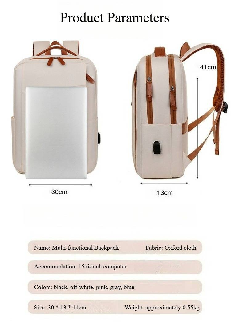 Laptoprugzak met grote capaciteit, geschikt voor 15-inch laptops, waterdicht, voor zowel mannen als vrouwen_voghion.com