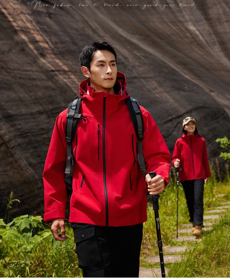 Leichte, wasserdichte Windjacke – 5000 mm Regenschutz mit PU-Beschichtung (S-4XL) – Unisex-Outdoormantel mit Kapuze zum Wandern und Pendeln in der Stadt_voghion.com