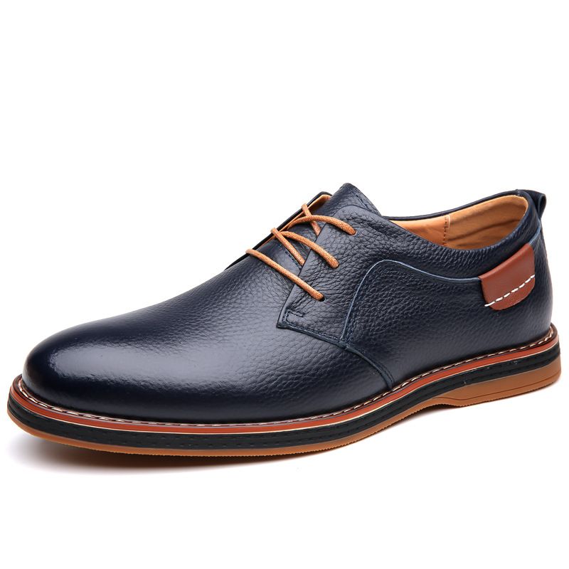 Echtes Leder, groß, modisch, Business, Casual, handgenäht, Herrenschuhe, weiche Sohle, leicht, Größe 48_voghion.com