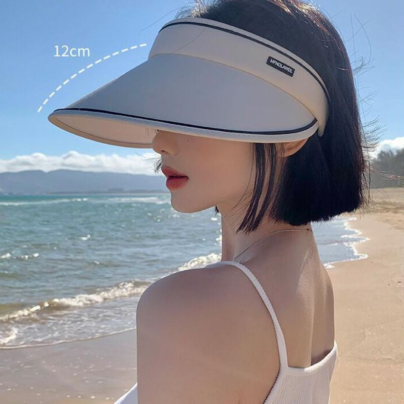 Mode Neue Sommer Leere Hut frauen Casual Einstellbare Visier Outdoor Reise Mädchen Kappe Junge Strand Sonne Meer Caps F4W2_voghion.com