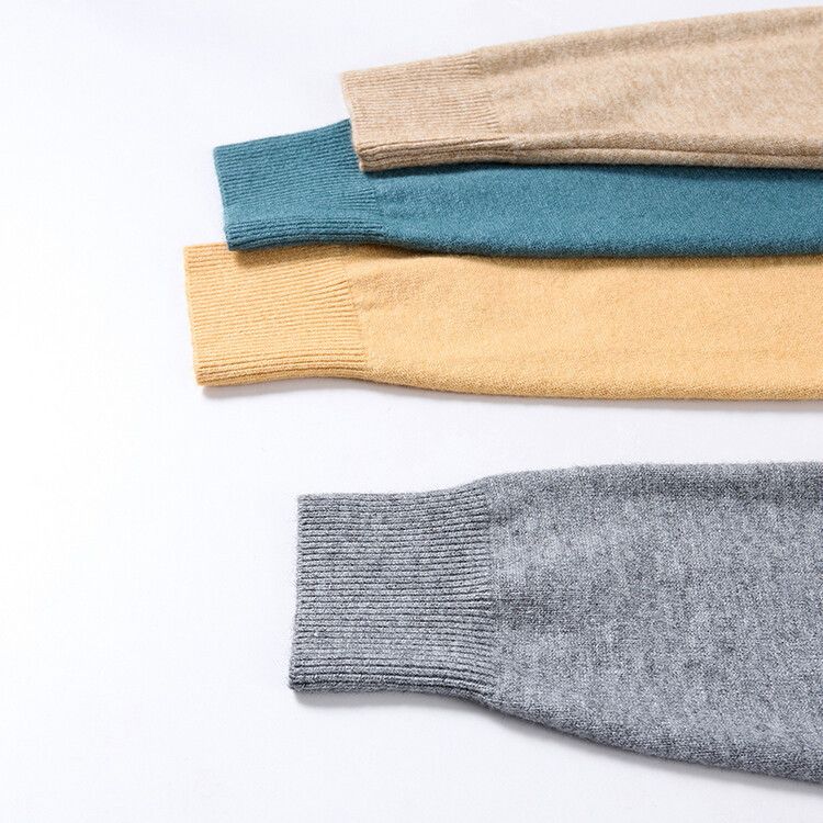 Herrenbekleidung Live-Übertragung Halbrollkragen Langarm-Strickpullover Herren Herbst und Winter Neues einfarbiges warmes Unterhemd Herren_voghion.com