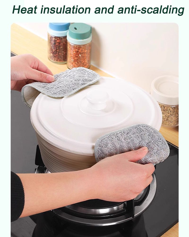 5/10 pezzi di spugna per lavare i piatti, spugne lavabili riutilizzabili, spugna magica a doppio lato per lavare i piatti per utensili da cucina puliti_voghion.com