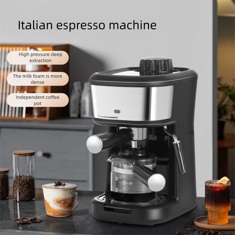Macchina per caffè espresso classica italiana transfrontaliera, piccola macchina per caffè semiautomatica ad alta pressione per uso domestico_voghion.com