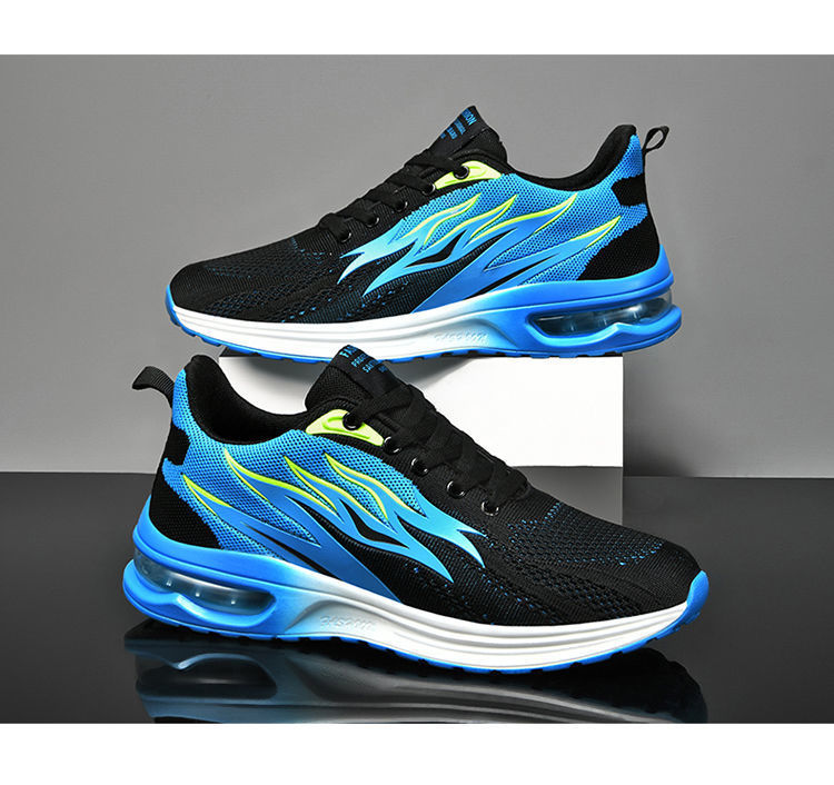 Men's Flame Cushion Running Shoes - Lightweight & Breathable With Soft Sole For Maximum Comfort (Trend Shock Absorption Gym & Jogging)_voghion.com