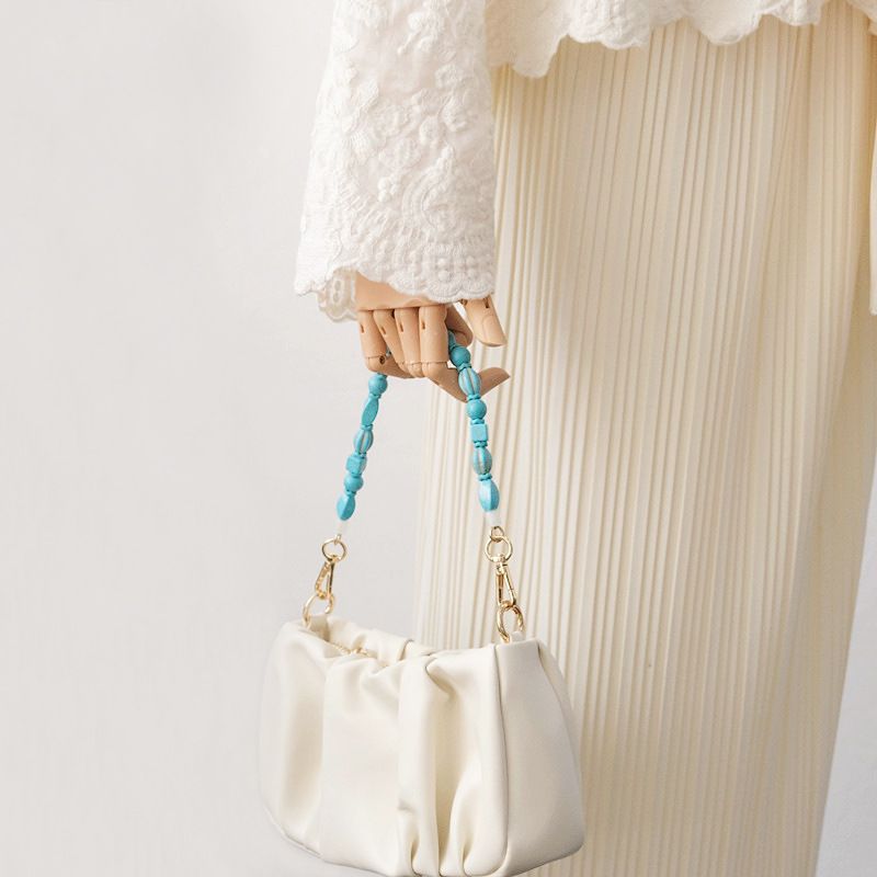Thick Shoulder Strap Accessories Turquoise Bag Resin Acrylic Phone Chain_voghion.com