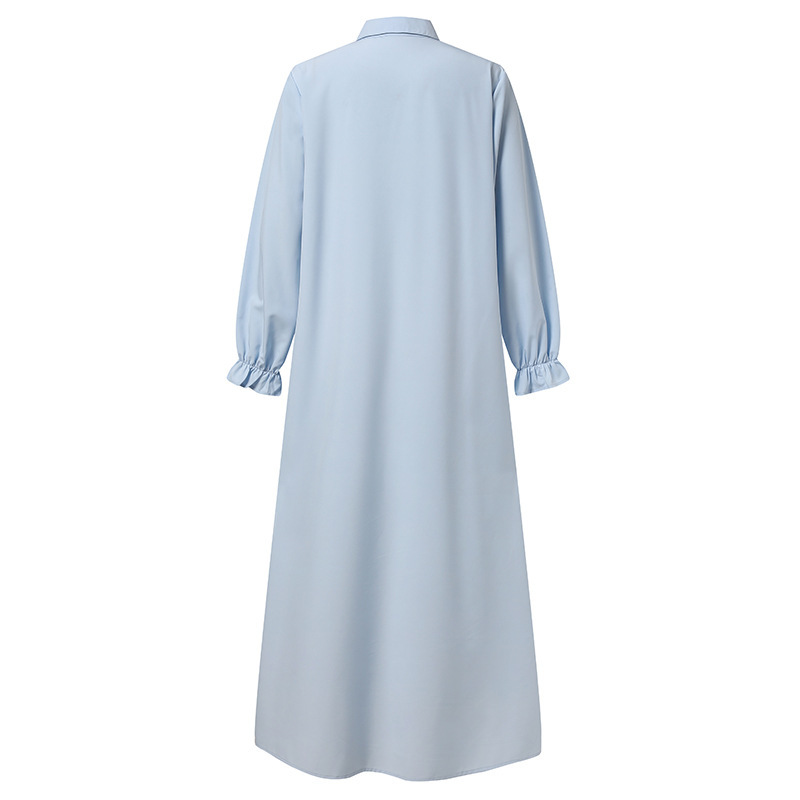 Abito scampanato con scollo rotondo in cardigan da donna. Vendita diretta in fabbrica_voghion.com
