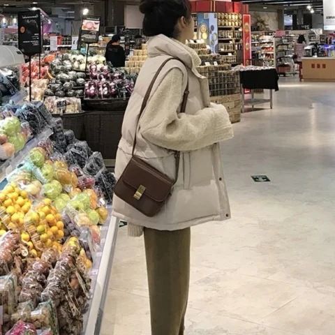 Cotton Women's Short Autumn And Winter New Style, Fashionable For Students To Wear Outside, Vest, Korean Version, Loose_voghion.com