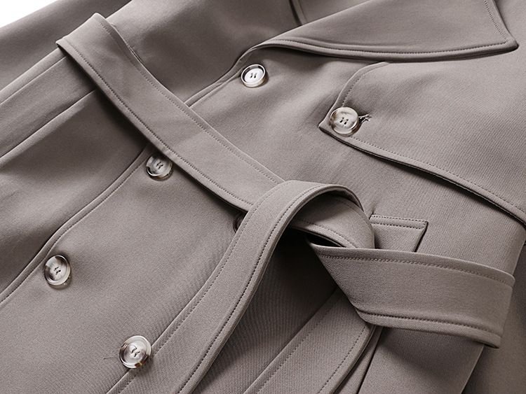 Men's Clothing style lapel long large size loose jacket men's windbreaker men's style high end sense of cool knee length shoulder pad coat_voghion.com