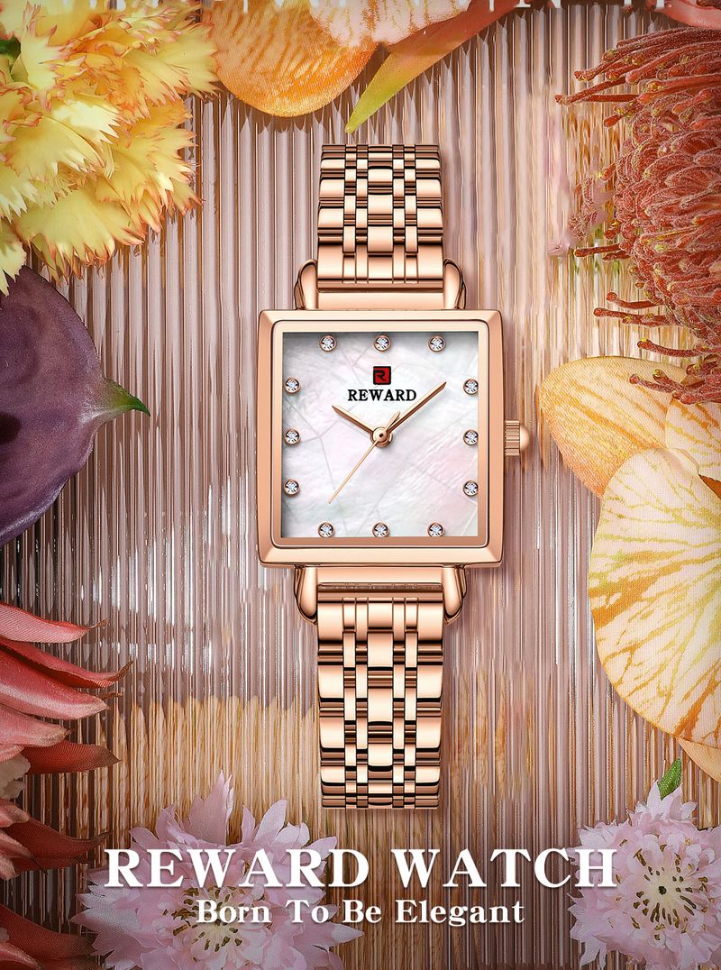 Luxury Quartz Fashion Women's Watch Steel Belt Square Waterproof Watches For Women Relojes Para Damas Reloj Mujer_voghion.com