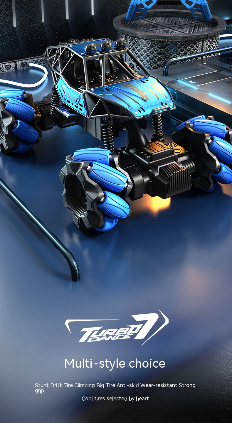 Grand véhicule tout-terrain contrôlé, quatre roues motrices à grande vitesse, clipping, charge, télécommande en alliage dynamique_voghion.com