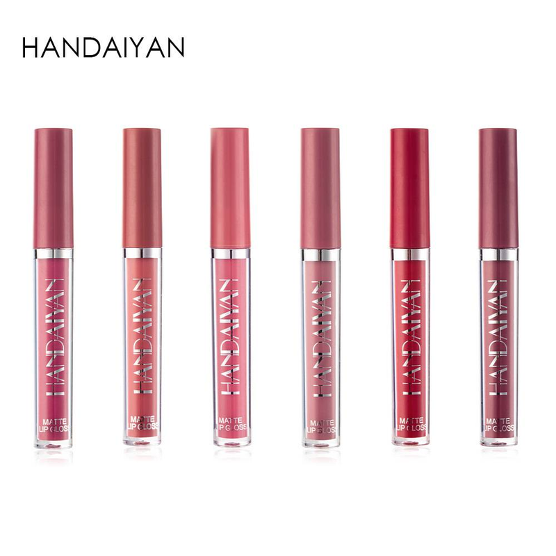 Matte lipstick waterproof non-stick cup 6 lip gloss gift box_voghion.com