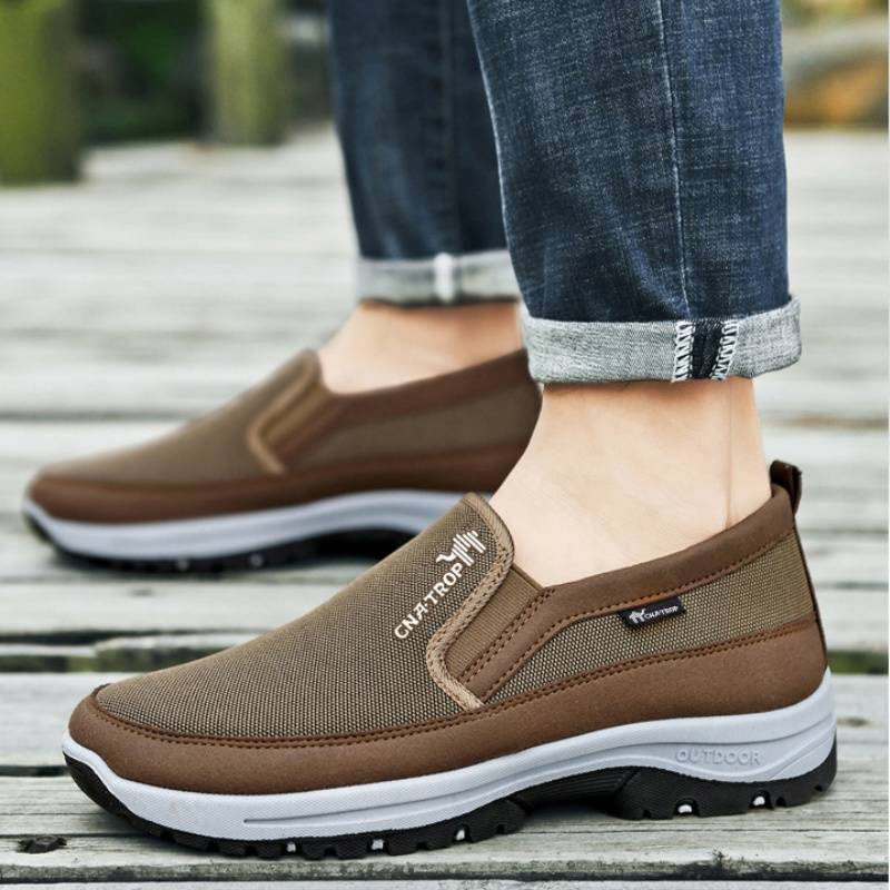 Men's non slip one foot walking shoes, large casual mesh sports shoes, soft sole_voghion.com