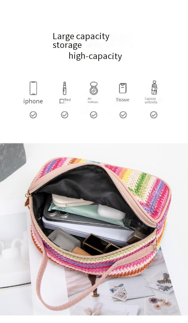 Women's Bag New Ladies Bag Straw Colored Hand Held Sequined Ladies Messenger Bag_voghion.com