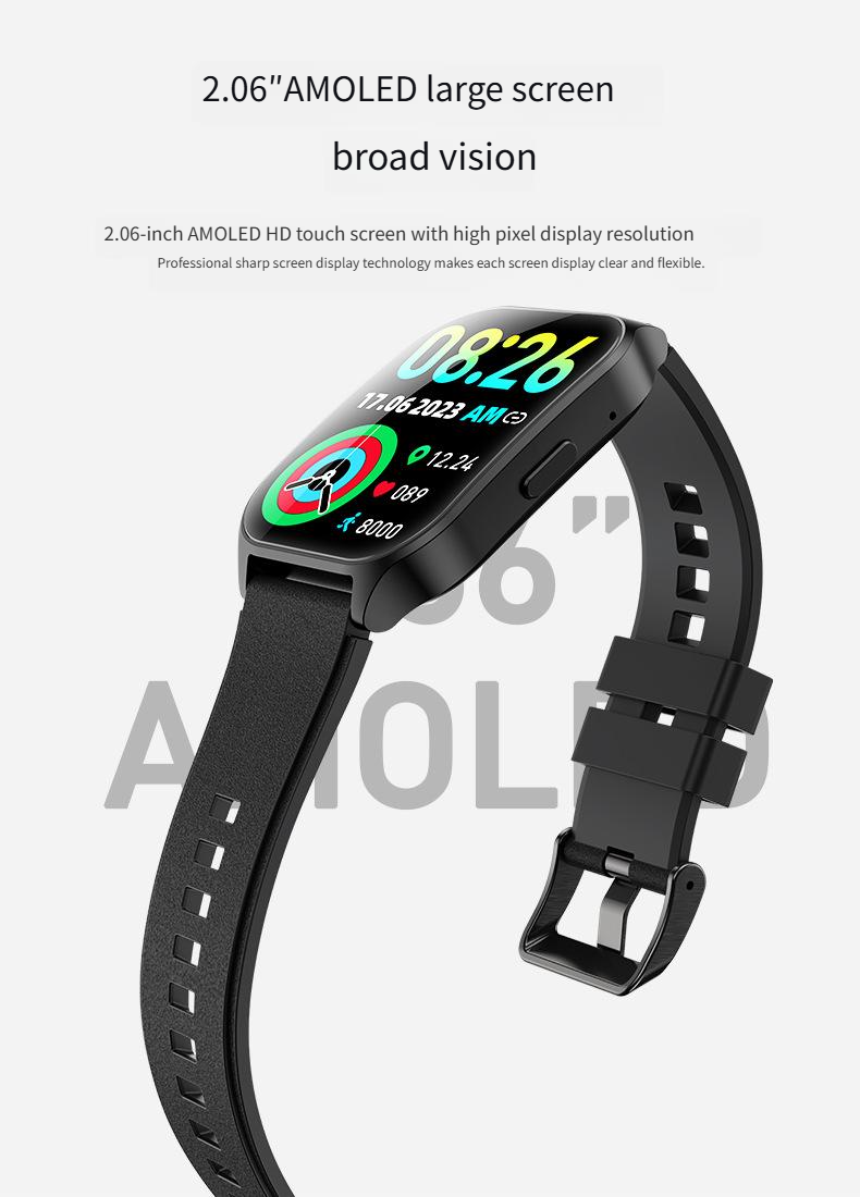 Smart Watches P109 Curved Screen Real Time Heart Rate Blood Oxygen Health Monitoring Sports Bluetooth Call Watch_voghion.com