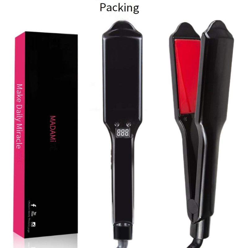 Piastra per capelli professionale a infrarossi con piastre in ceramica tormalina - 15 impostazioni di temperatura regolabili per una lisciatura di qualità professionale_voghion.com