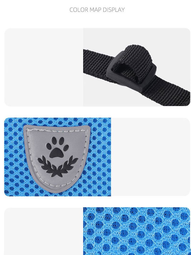 A Set Of Dog Leash, Pet Harness, Dog Collar - Vest - Style Dog - Walking Essential For Outdoor Use_voghion.com