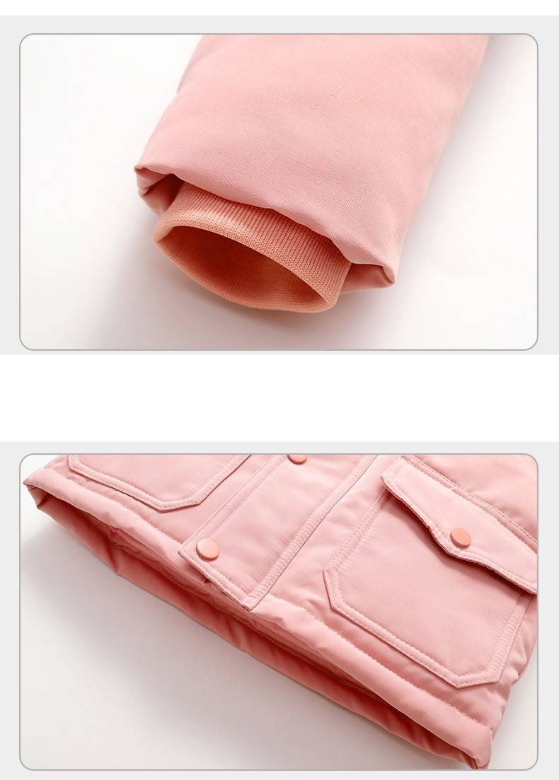 Premium Kids Winter Down Jacket Set – Detachable Hood, 80% White Duck Feather, Soft & Warm Zippered Coat With Pants For Boys & Girls (90-120cm)_voghion.com