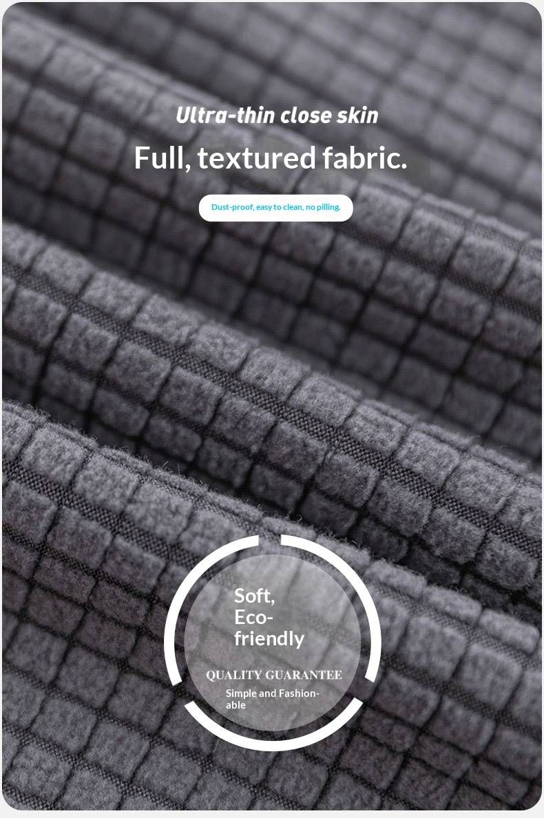 Fodera per poltrona Wingback – Fodera in poliestere elasticizzato con impugnatura antiscivolo, colori moderni e solidi (mais, viola, blu denim e altri)_voghion.com