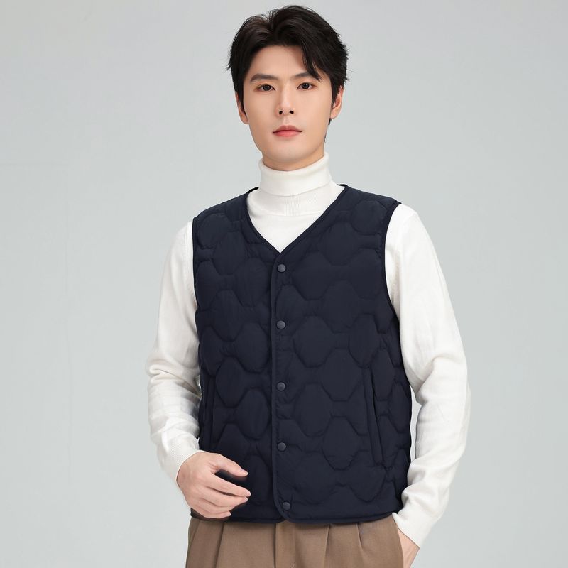 Pulse 2025 Automne Hiver Nouvelle collection de sous-vêtements pour hommes - Gilet léger en duvet de canard, chaud et polyvalent, en vente en gros_voghion.com