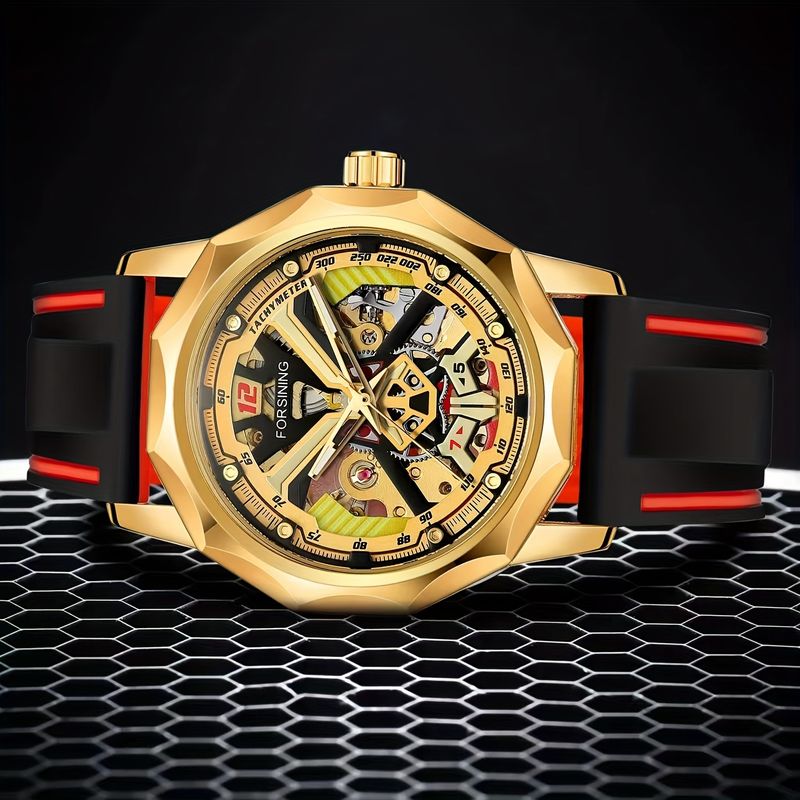 Orologio meccanico da uomo alla moda, aspetto elegante, alla moda e lussuoso, semplice e alla moda, adatto per studenti maschi. Più venduto dagli uomini._voghion.com