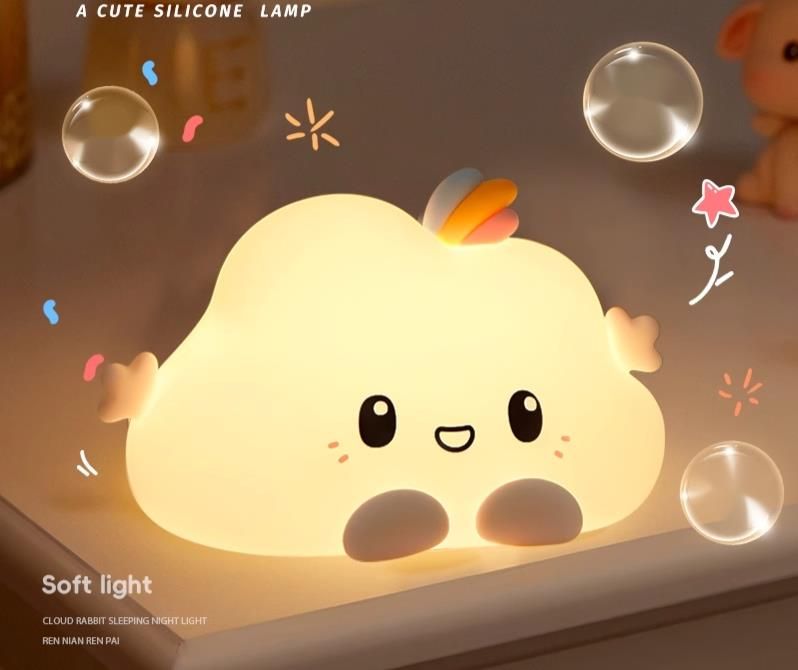 Cloud Silicone Night Internet Celebrity Ta Slee Comanion Nursing High-end Atmoshere Light Deskto Ornament Table_voghion.com