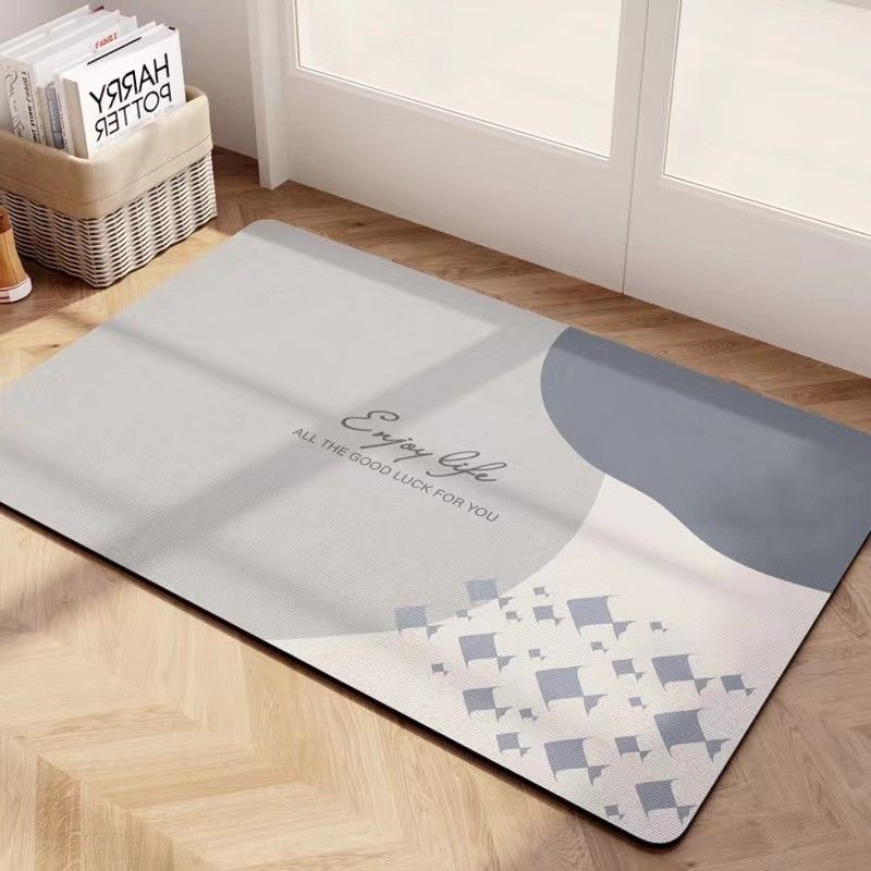 VIKAMA 40X60CM Tappetini antiscivolo in diatomite per la casa, per bagno, ingresso, cucina, assorbenti e ad asciugatura rapida_voghion.com