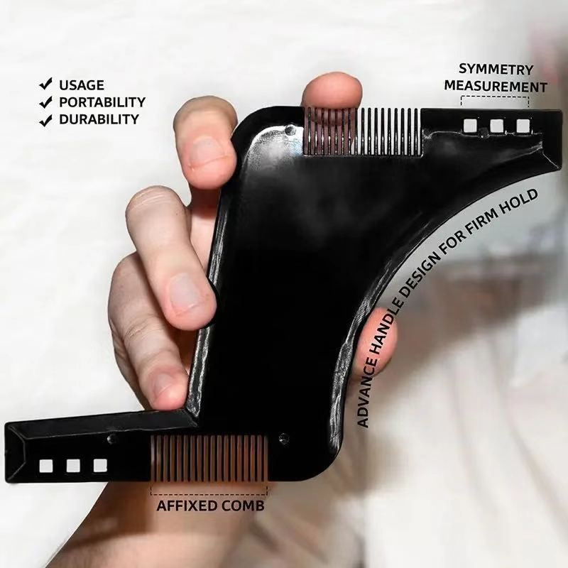 Bartformungsschablone für Herren. Doppelseitiger Raging Beard Styling-Kamm_voghion.com