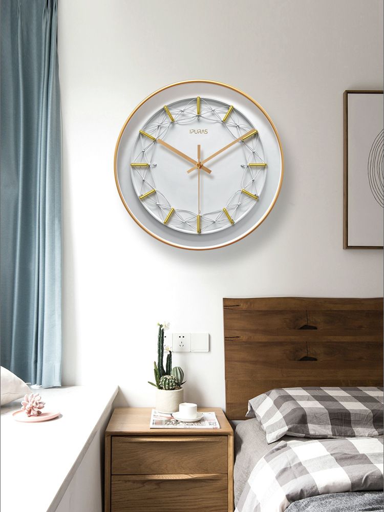Eupula 7048 Nordic Fashion Light Luxury Living Room Creative Wall Watch Silent Quartz Home Clock_voghion.com