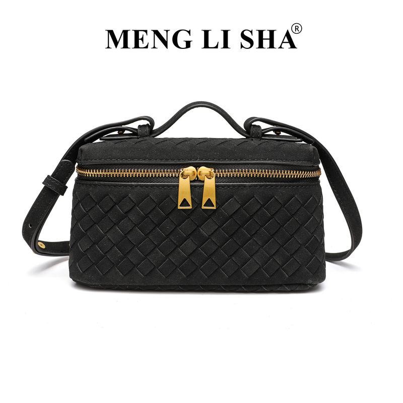Herbst Winter Neue Matte Handgewebte Mittagessen Trendy Fashion Single Shoulder Crossbody Handheld Box Bag_voghion.com