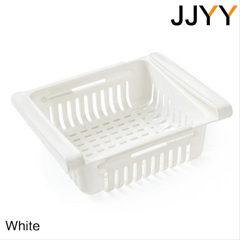 Retractable Refrigerator Organizer Storage Rack Kitchen Household Multi-function Drawer Fresh-keeping Storage Drain Basket Rack_voghion.com