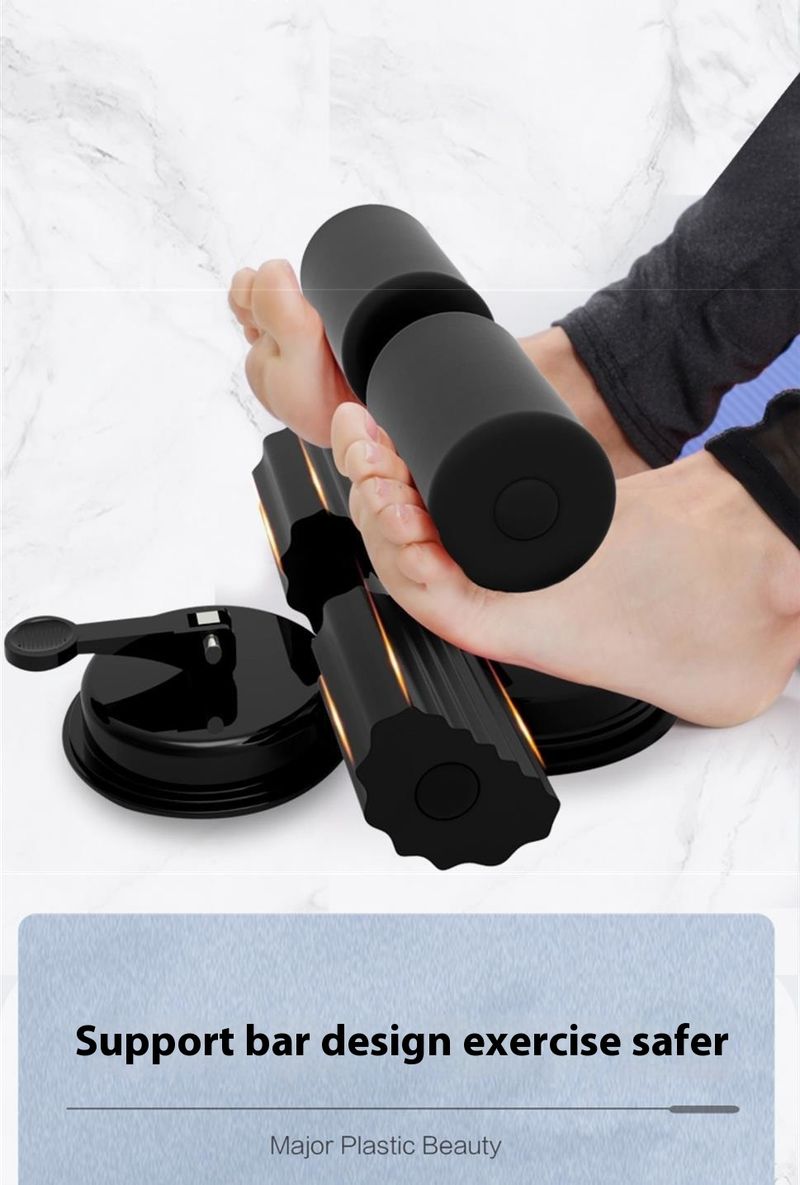 Fest installiertes Sit-Assist-Gerät, Saugnapf-Roller, Bauchmuskeltrainingsgerät, Sit-Up-Artefakt für den Haushalt_voghion.com