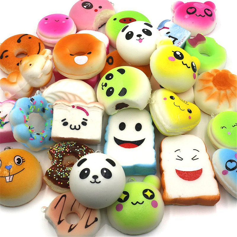 Copii interactive PU Cartoon Food Squishy lent în creștere jucării accesorii moale amuzant masă jucărie cel mai bun cadou pentru interior/exterior_voghion.com