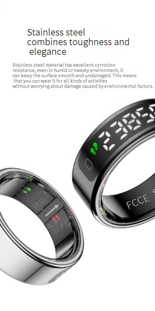 Rings New R11 Wireless Charging Smart Ring Heart Rate Blood Oxygen Sleep Health Monitoring Sports Step Counting Ring_voghion.com