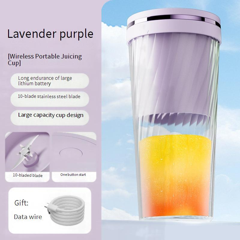 Wireless Portable Juicer Blender Cup, 800ml/1300ml Large Capacity, 18000 RPM High Speed, USB Rechargeable, 5 Blades, Food-Grade PC_voghion.com