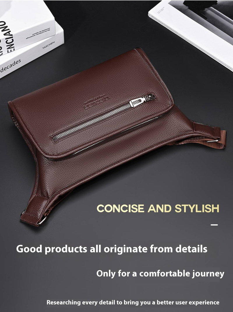 Borsa a tracolla semplice, design di alta qualità, borsa a tracolla da uomo casual da lavoro, grande capacità_voghion.com