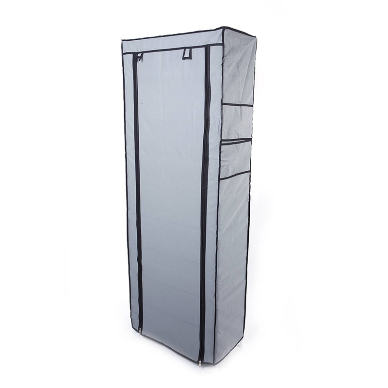 Étagère à chaussures non tissée à 10 niveaux et 9 cubes – Organiseur de rangement compact gris café pour l'entrée, le placard et la chambre_voghion.com