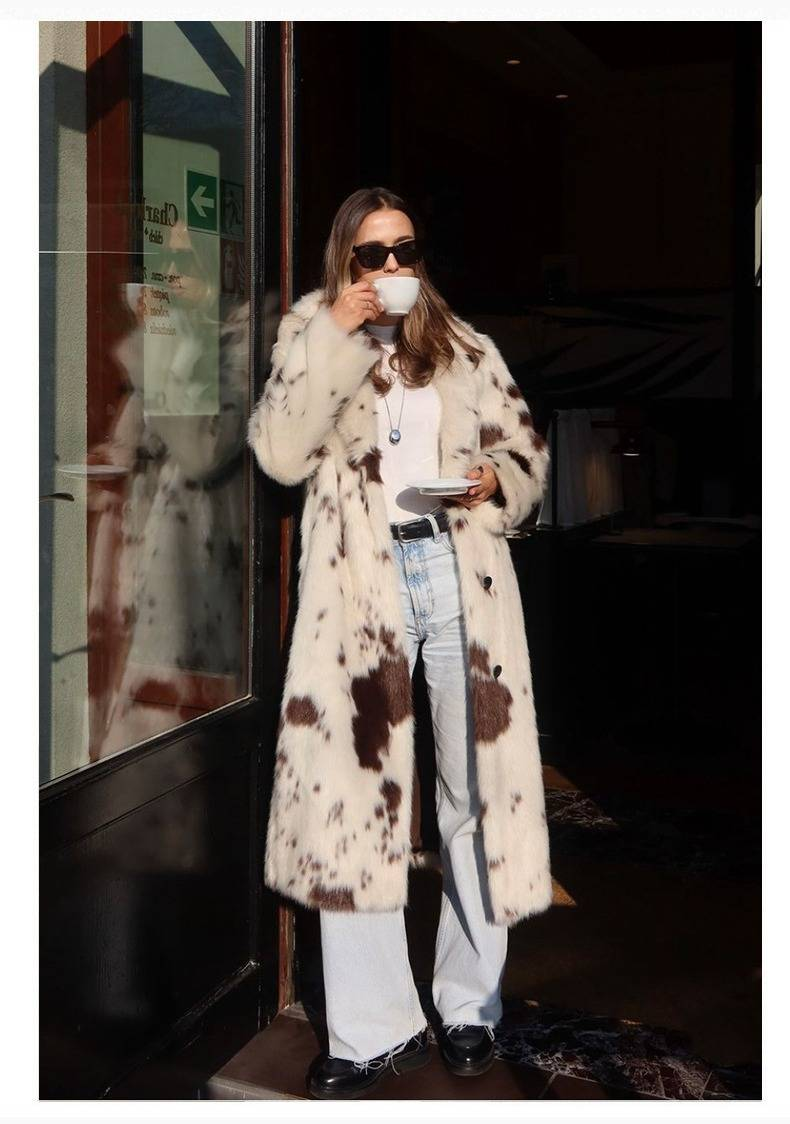 Cappotto di pelliccia sintetica di lusso per donna, cappotto invernale lungo con collo in pelliccia sintetica, capospalla elegante e alla moda per autunno e inverno, cappotto alla moda streetwear_voghion.com