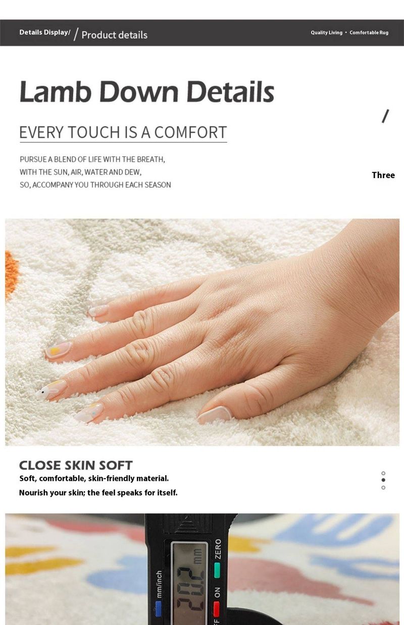 Tappeto da corridoio di lusso in peluche – Tappeto morbido a righe e pied de poule per comodino, divano e tavolino – Lavabile in lavatrice, moderno e minimalista_voghion.com