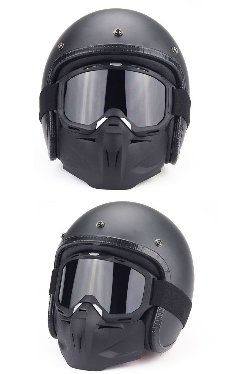New Off road Riding Removable Motorcycle Windshield Face Mask_voghion.com