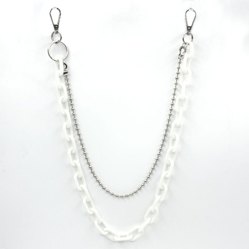 Versatile INS Waist Hip-Hop Street Cool Chic Style Unisex Disco Pantaloni Catena Accessori_voghion.com