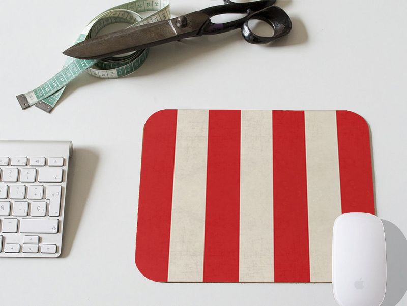 Unbeatable Quality Art Fresh Simple Stripe Stain-Resistant Non-Slip Mouse Pad_voghion.com