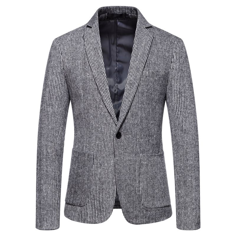 Giacca da uomo in lana, tendenza business casual minimalista e oversize per autunno e inverno_voghion.com