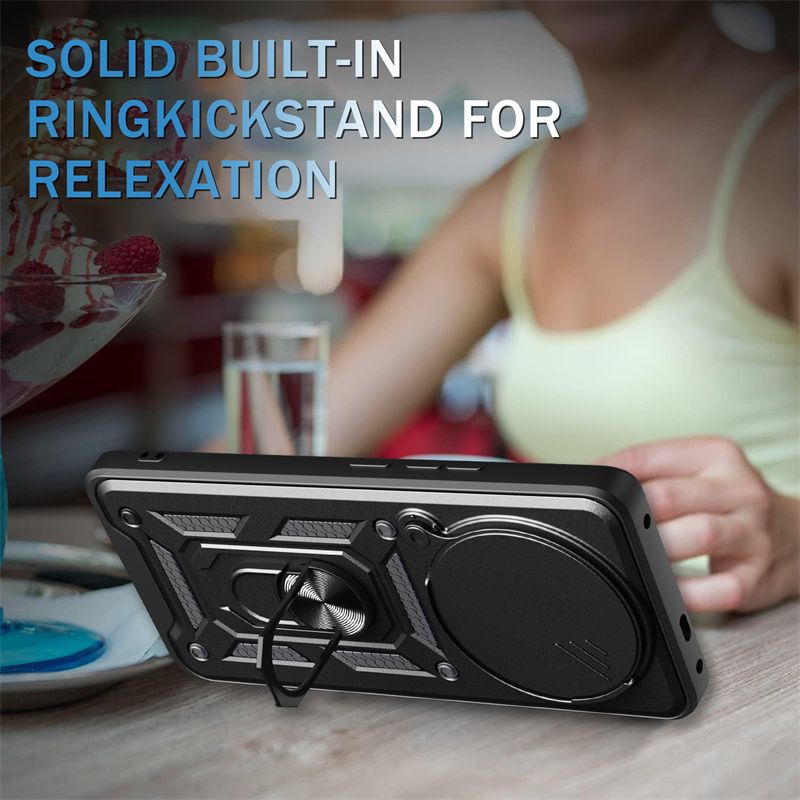 Custodia magnetica per Xiaomi Note 14 13 12 11 10 9 Pro Plus 5G 12S con protezione per obiettivo della fotocamera scorrevole e Redmi 14C 13C 12C._voghion.com