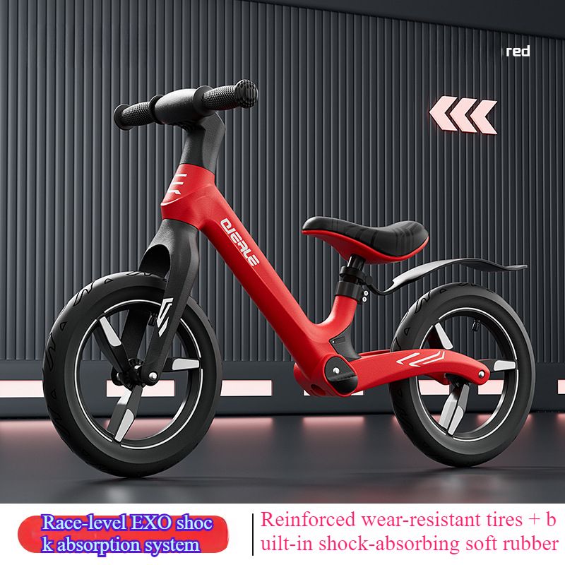Kanner-Gläichgewiichtsvelo Pedalfräie Vëlo 2-an-1 Rutsch-Scooter 1-3-62 Joer aalt Kand Puppelchen Spillauto_voghion.com