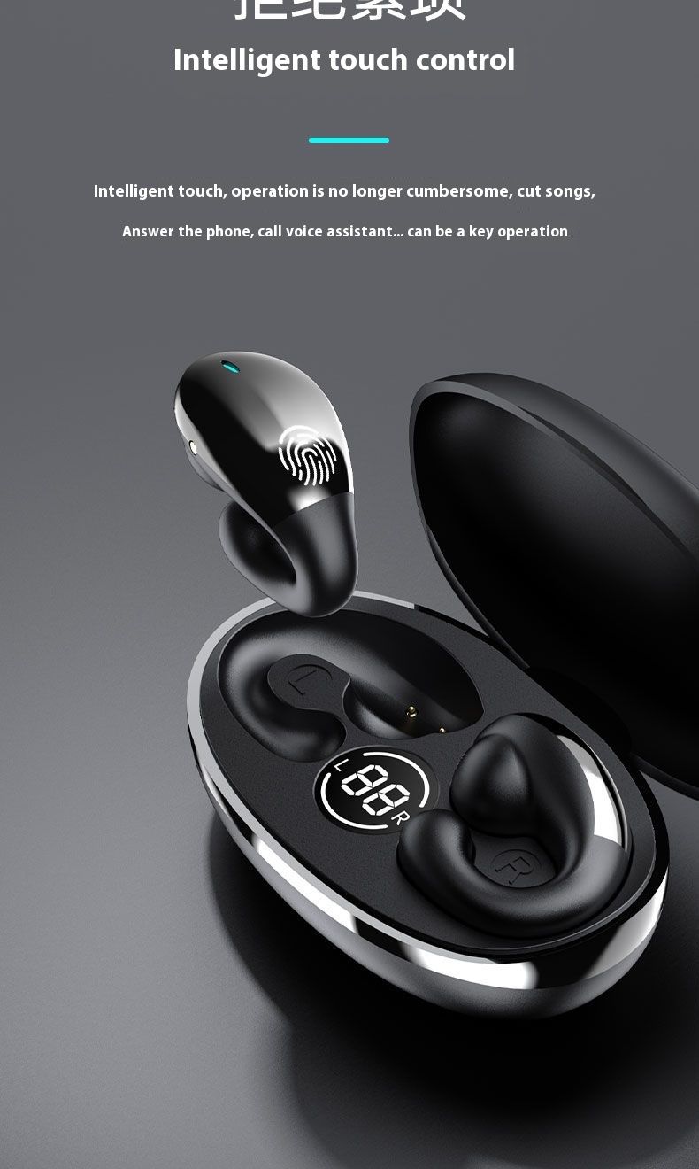 Nouveaux écouteurs Bluetooth fonctionnant sans porter les oreillettes pour une veille ultra-longue avec commande tactile_voghion.com