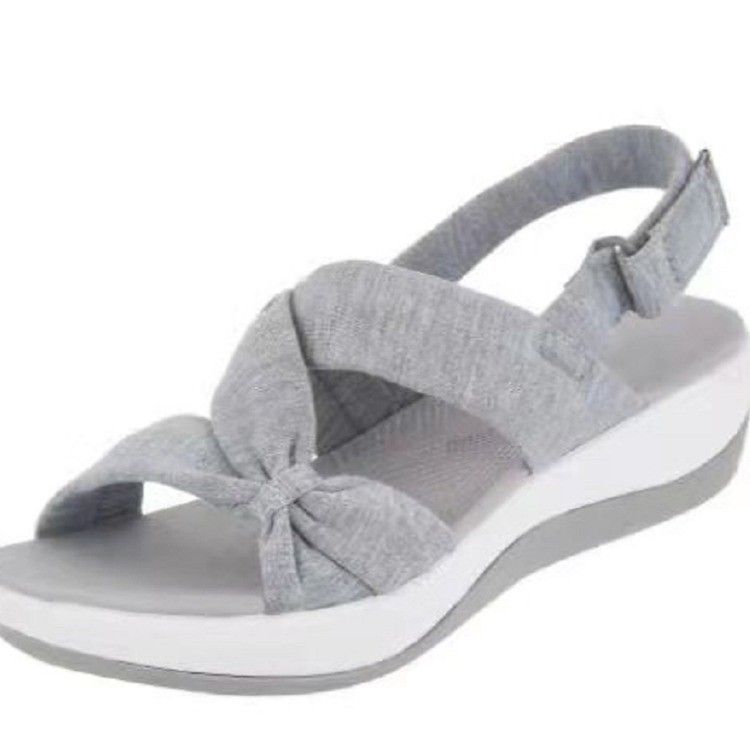 Women's Simple Fish Bill Muffin Bottom Roman Sandals_voghion.com