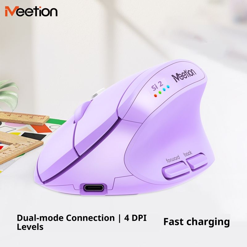 Digitex Digitex Mini Wireless Bluetooth Dual Mode Office Ergonomic Mouse Fresh Green MEETION BTM008_voghion.com