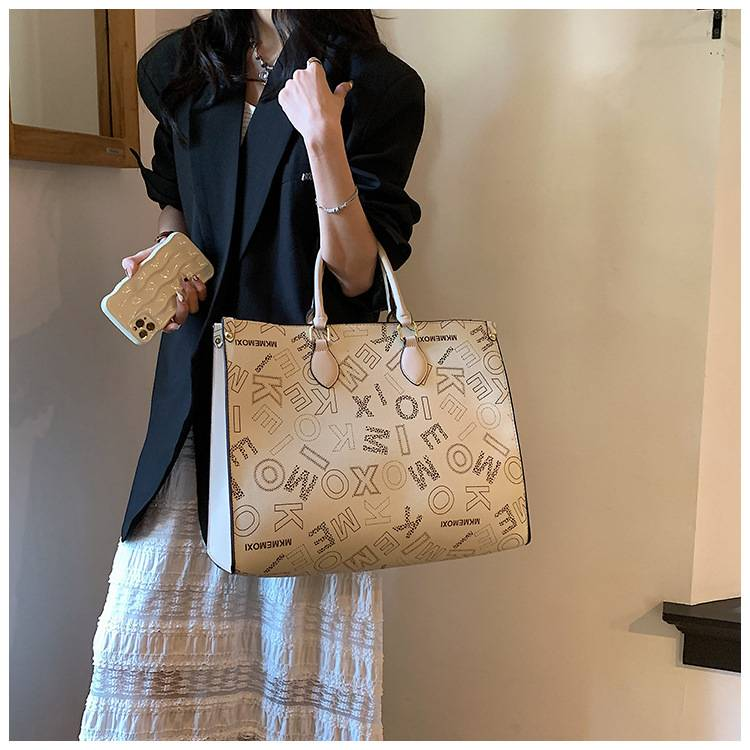 Large Capacity Tote For Women In 2025, New Minimalist Handbag, Fashionable And Trendy Letter Single Shoulder_voghion.com
