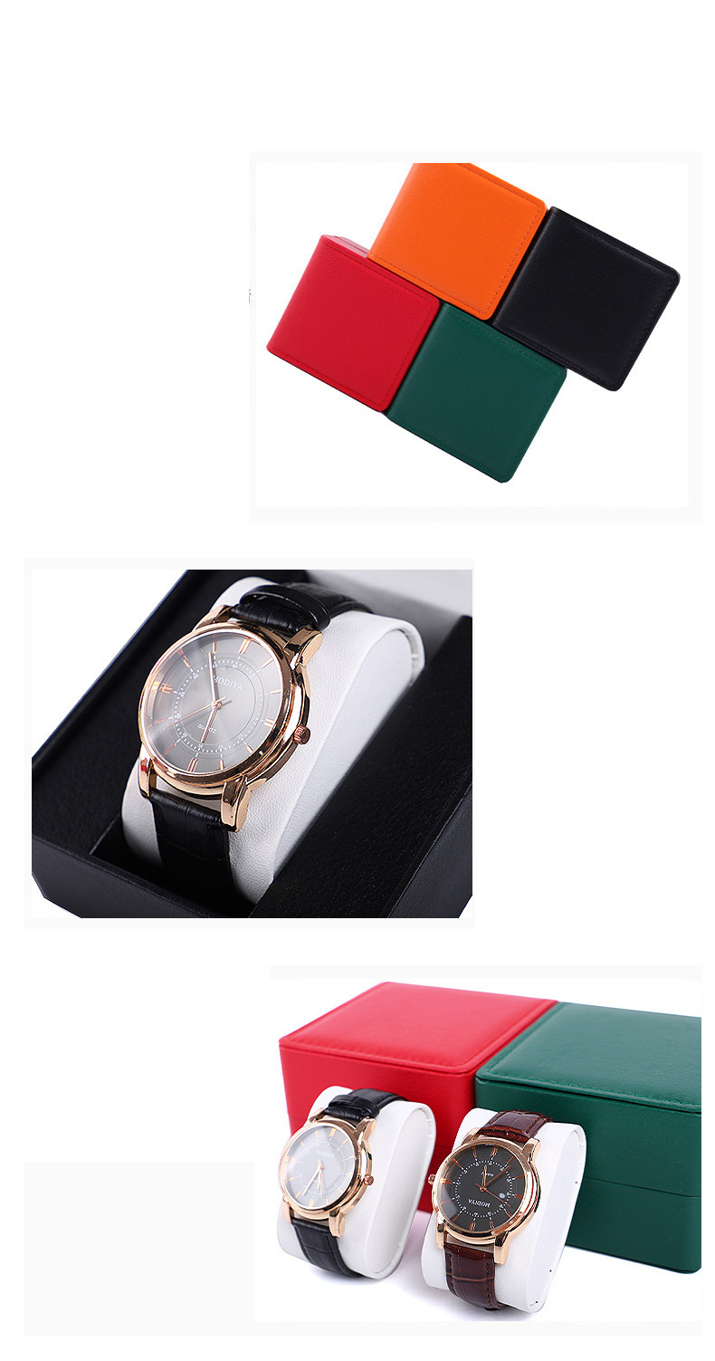 Frosted Pu Watch Box Flip Cover Watch Storage Box Packaging Box Jewelry Box Men's Watch Box Watch Box_voghion.com